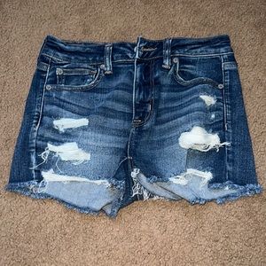 American Eagle Washed denim jean shorts